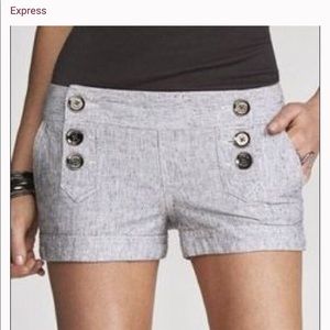 EXPRESS Linen Sailor shorts size 4.